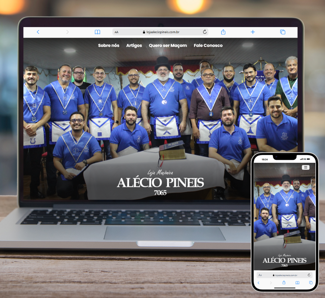 Imagem do site da Loja Maçônica Alécio Pineis